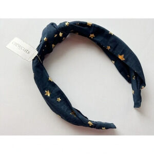 Crewcuts • NWT Navy Gold Star Knot Headband